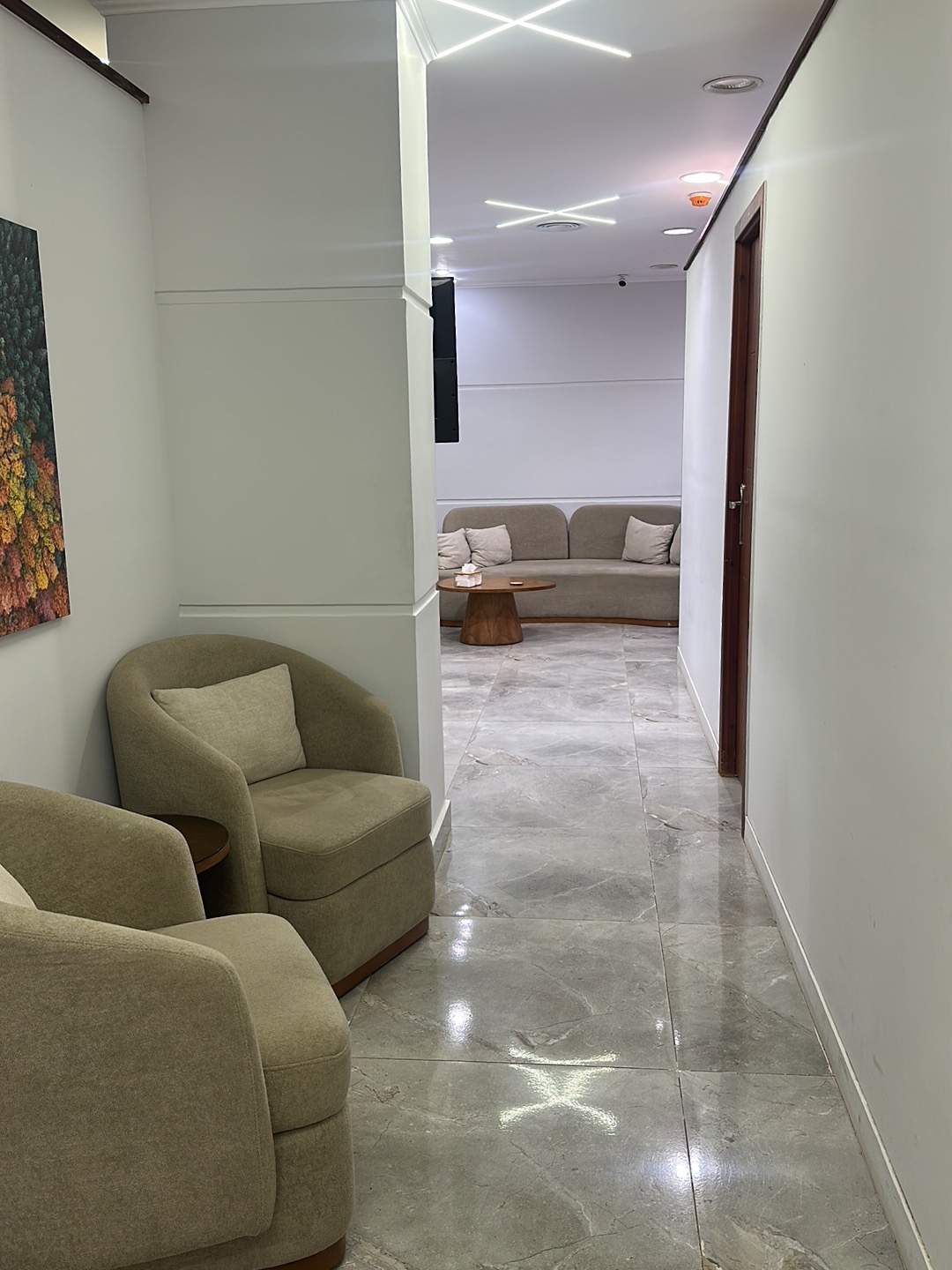 Waiting area at the 6th of October branch